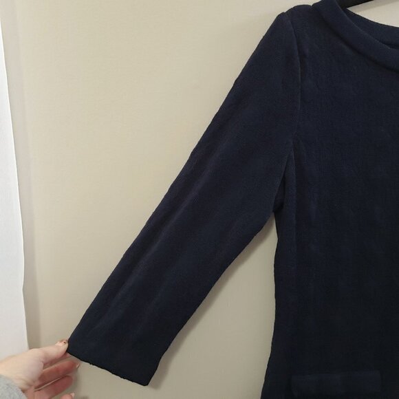 St John Sport * Navy Blue Knit Dress * Sz 6 - Picture 5 of 9